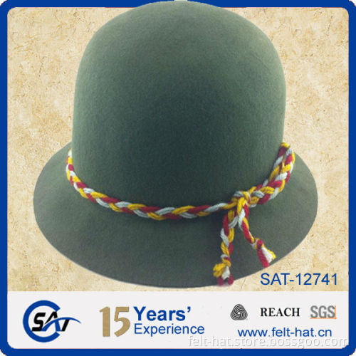 2015 new style custome cloche wool felt hat for wholesale
